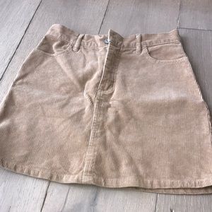 Soft beige jean skirt